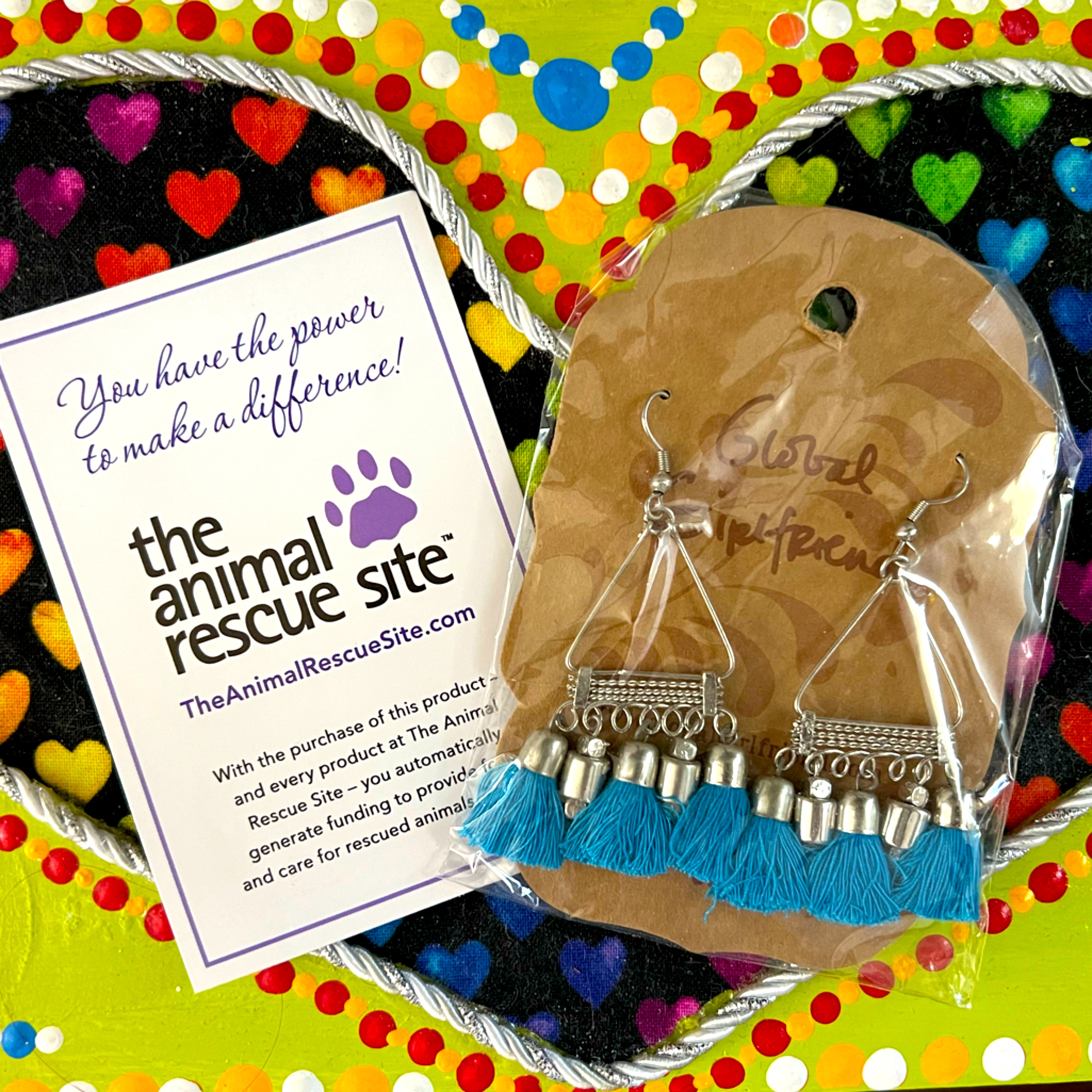 Animal Rescue Tassel Earrings 20$